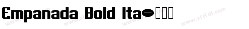 Empanada Bold Ita字体转换